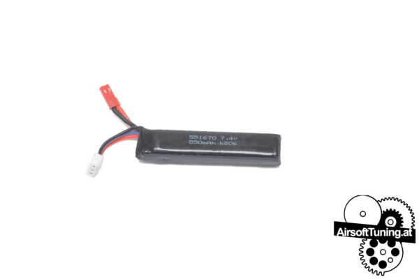 HPA Akku - Lipo 7.4V 550mAh